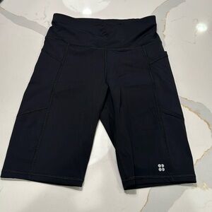 Sweaty Betty Black Zero Gravity High Waist Running Shorts XS 9 inch inseam